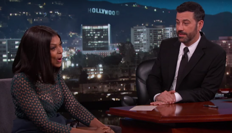 Image Text
 EMPIRE TALK Taraji P Henson on Jimmy Kimmel Live