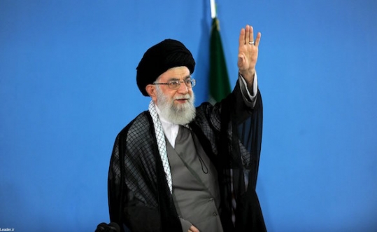 Iranian Supreme Leader Ayatollah Ali Khamenei in Tehran on Oct. 7