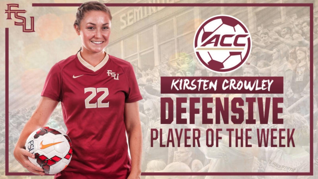 Arnold Alum Kirsten Crowley racks up another ACC honor