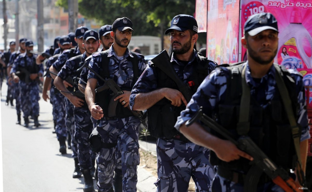 Palestinian police officers