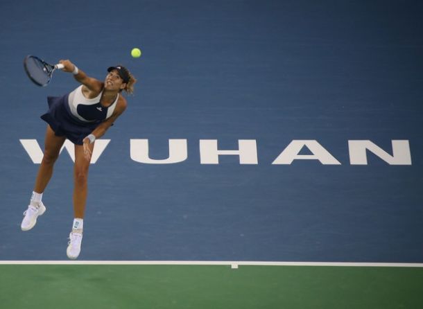 WTA Wuhan Garbiñe Muguruza Cruises Past Ana Ivanovic After Dropping First Set