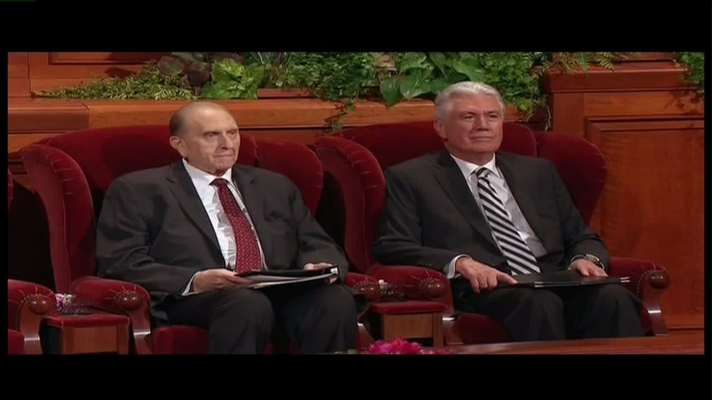 LDS Church leaders at the 185th semi-annual General Conference