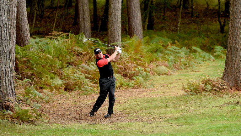 Lee Westwood is chasing his second title of 2015 at Woburn