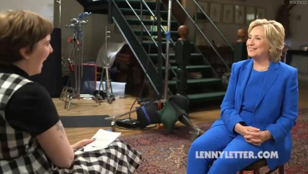 Lena Dunham interviews presidential candidate Hillary Clinton for her site