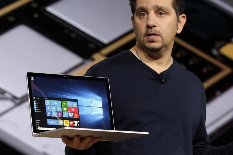 Microsoft unveils first laptop, updated devices using Windows 10