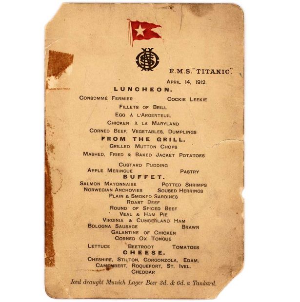 Titanic auction