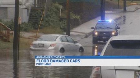 Flood waters damage hundreds of cars in northern New England story image