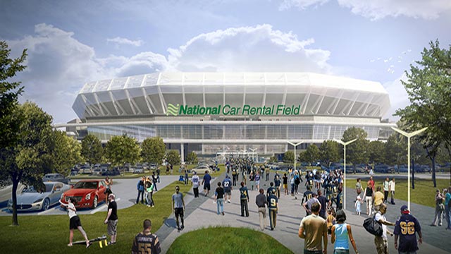 As NFL owners meet to discuss LA proposed St. Louis stadium gets a name