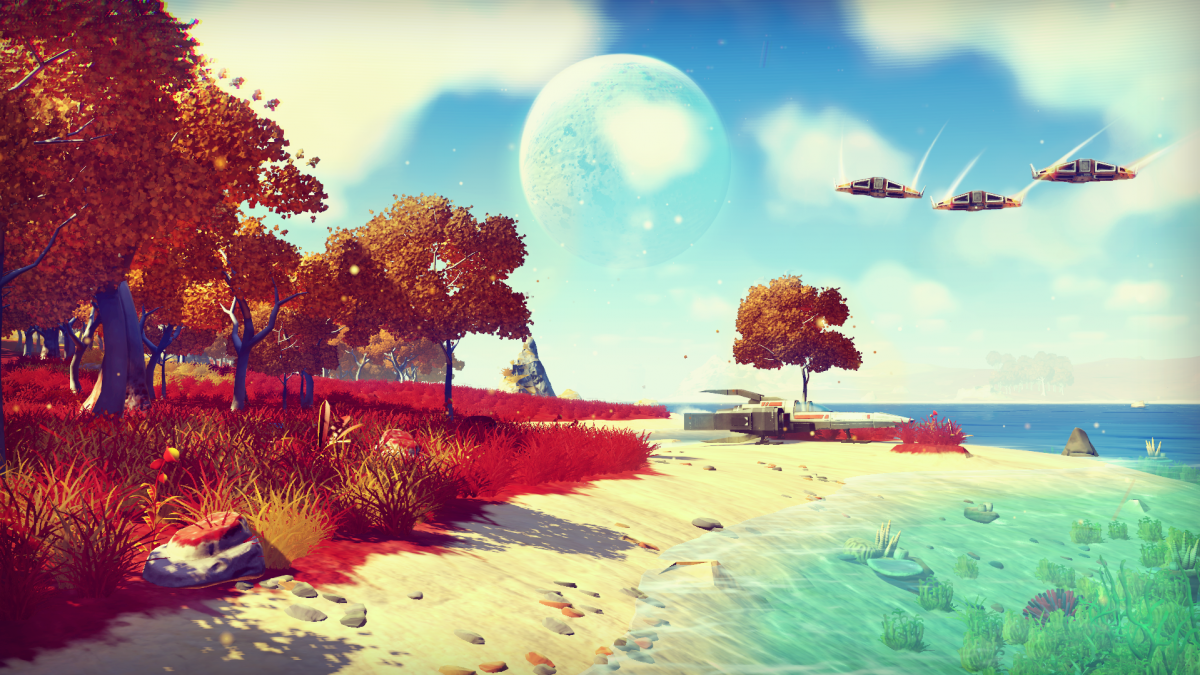 No Man's Sky features 18 quintillion planets and each planet has it's own landscapes and