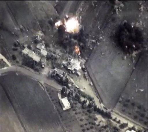 Russian strikes kill 12 jihadists in Raqa