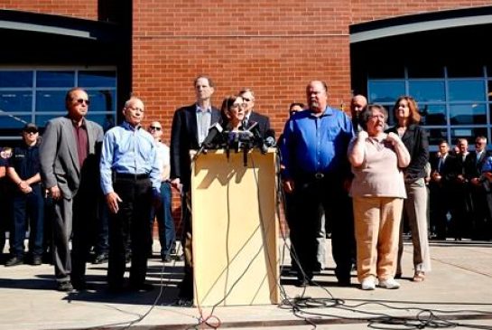 Oregon Gov. Kate Brown discusses the mass shooting at Umpqua Community College during a news conference Friday Oct. 2 2015 in Roseburg Ore. Armed with multiple guns Chris Harper Mercer walked into a class at the community college Thursday and ope