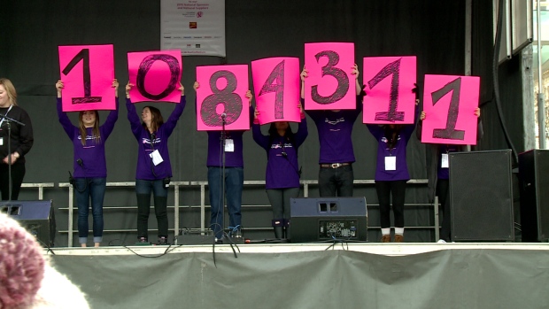 Organizers say more than a million dollars were raised for cancer research at this year's event