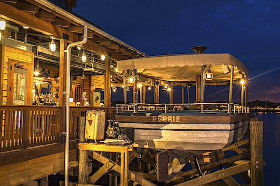 Outside Jock Lindsey's Hangar Bar at Disney Springs