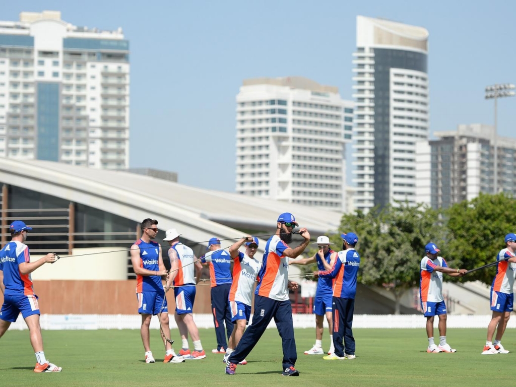 Alastair Cook sweeps en route to a half-century in England's warm-up against Pakistan A