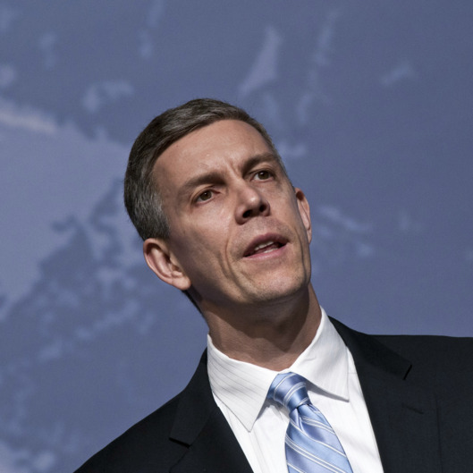 WASHINGTON DC- MARCH 15 Arne Duncan speaks during the 2011 AAPD Awards Gala at the Ronald Reagan Building