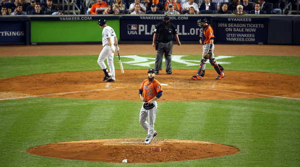 Chase Headley struck out looking in the second inning