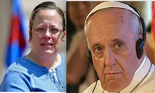 Pope Francis Kim Davis