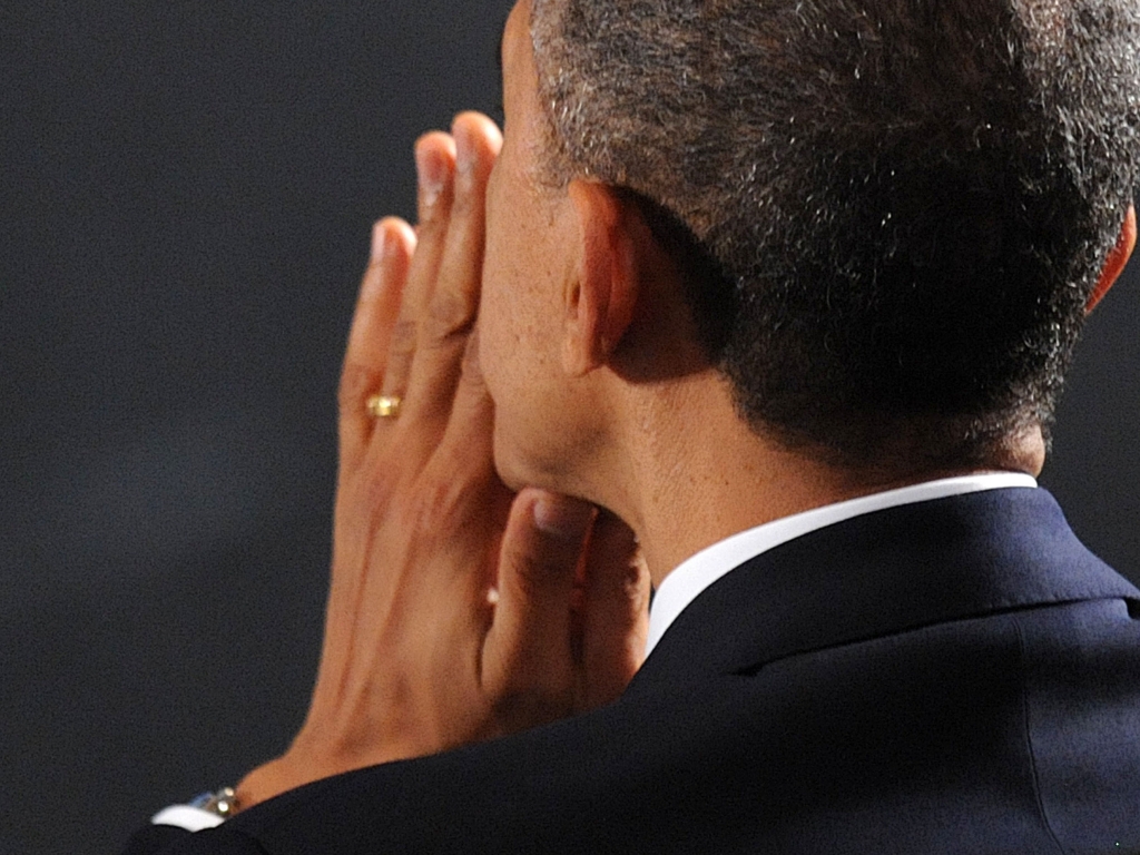 President Obama at an interfaith vigil for the shooting victims from Sandy Hook Elementary School in 2012.    Pool    
  Getty Images