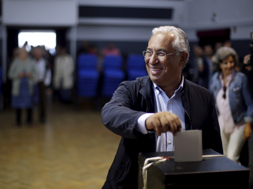 REUTERS  Rafael Marchante Antonio Costa leader of the opposition Socialist party, casts his ballot at a polling station