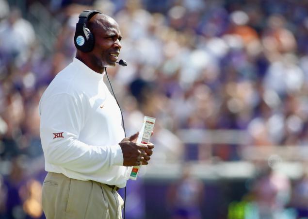 Charlie Strong not only sees his Texas Longhorns humiliated on the field by TCU on Saturday but suffers the indignity of having the Rangers baseball team tweet asking for him to be fired