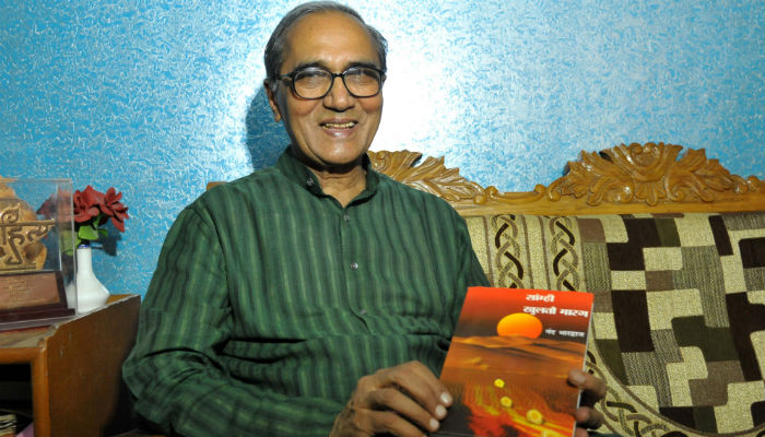 Jaipur Eminent Rajasthani and Hindi writer and former Director of Doordarshan Nand Bhardwaj who has returned his Sahitya Akademi award that he had received in 2004