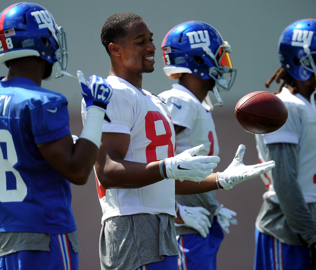 07/31/15 NY Giants Training Camp Quest Dianostics Training center East Rutherford N.j New York Giants wide receiver Victor Cruz #80 at practice today