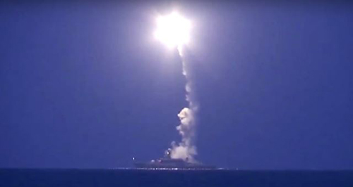 Russian Navy Fires Missiles into Syria