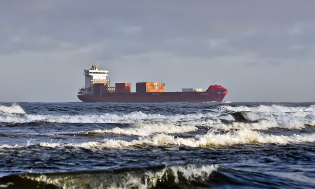 Ship in the Baltic Sea on May 28,2015