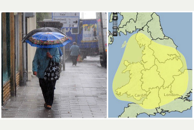 The Met Office has issued a severe weather warning for Bristol