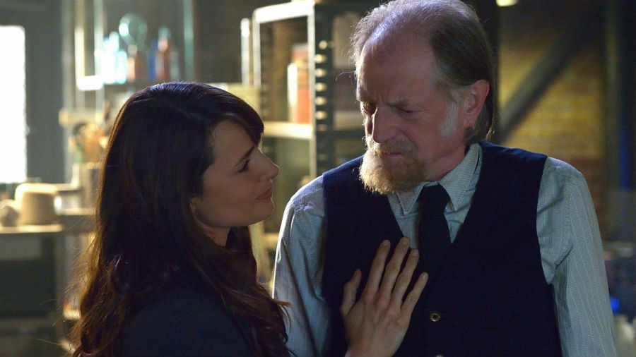 Mia maestro and David Bradley on'The Strain