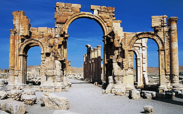 The triumphal arch of Septimius Severus in Palmyra