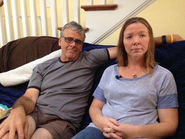 The wife and father of Richard Pusatere who is presumed lost at sea on El Faro