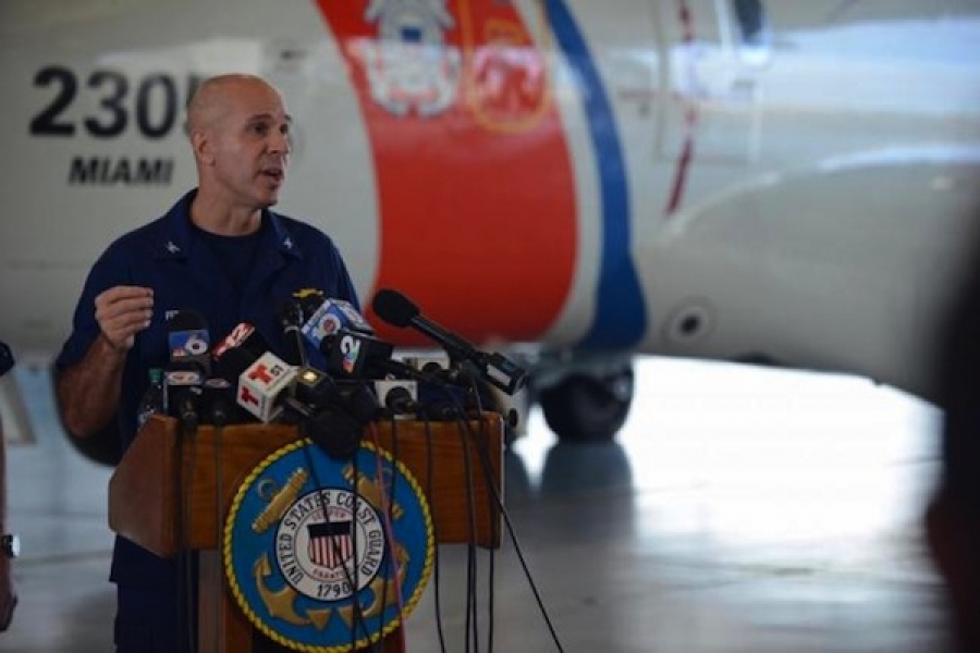 US Coast Guard captain Mark Fedor said at a press briefing that El Faro is believed to have sunk