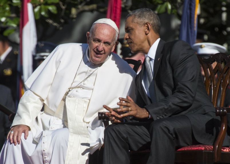 Pope with Obama