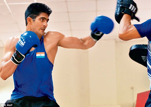 Although Vijender started his training more than a month late than originally schedule date of July 27 he has picked up fast under the watchful eyes of trainer Lee Beard