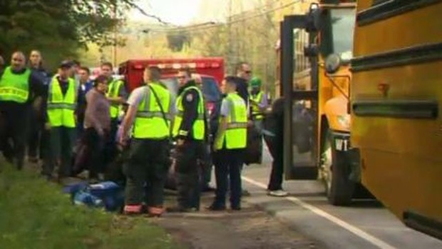 Amtrak Vermont derailment scene