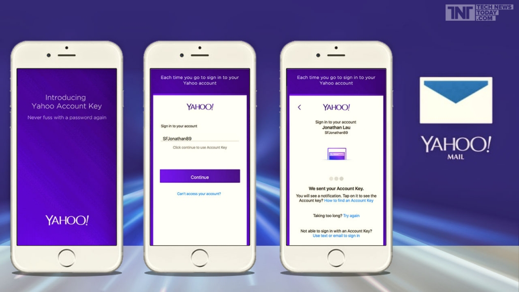 Yahoo! Inc. Eliminates E-mail Passwords With New Mail App