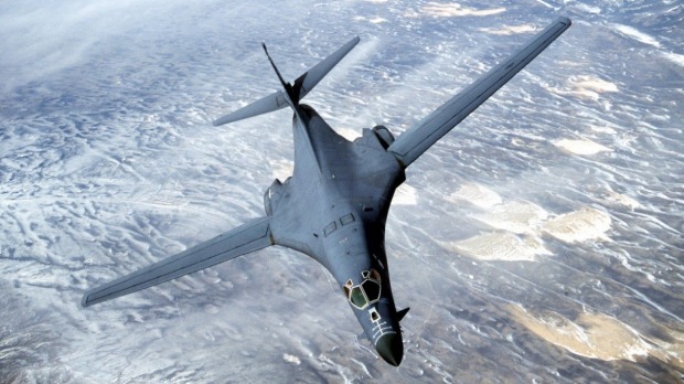 A B1 Bomber Lancer in flight