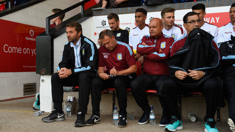 Assitant Ray Wilkins left Aston Villa with Tim Sherwood