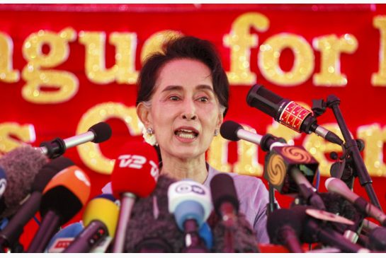 Burma's National League for Democracy Party leader Aung San Suu Kyi insists her plan is legal because'the constitution says nothing about being ‘above the president