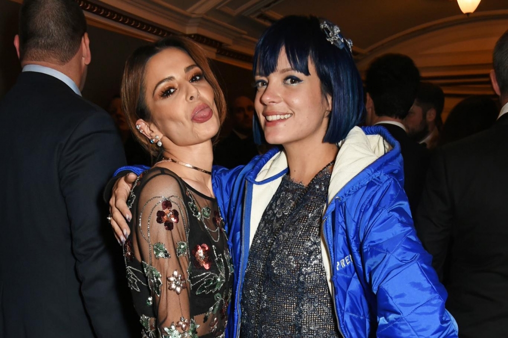 Cheryl Fernandez-Versini and Lily Allen put differences aside at British