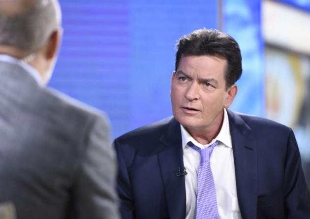 Former'Two and a Half Men star Charlie Sheen is interviewed on NBC