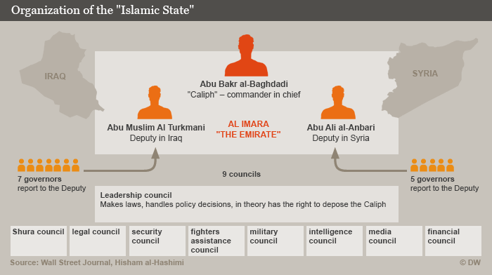 Info graphic Organization of the'Islamic State