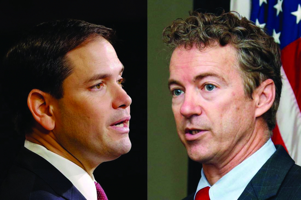 Marco Rubio and Rand Paul both Republican candidates in the upcoming election