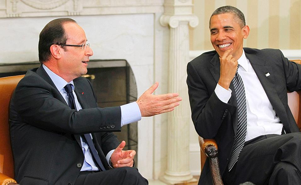 Francois Hollande and Barack Obama