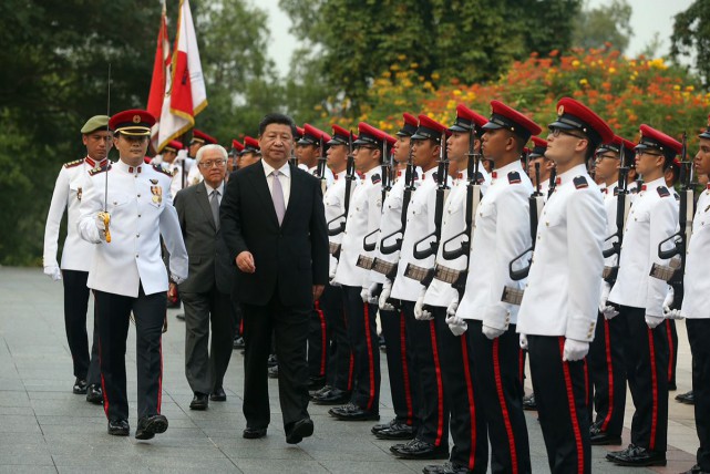 On his arrival the Chinese leader will attend an official welcome ceremony hosted by Singapore President Tony Tan Keng Yam at the Istana