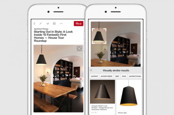 Pinterest can now search visually within pins for similar items