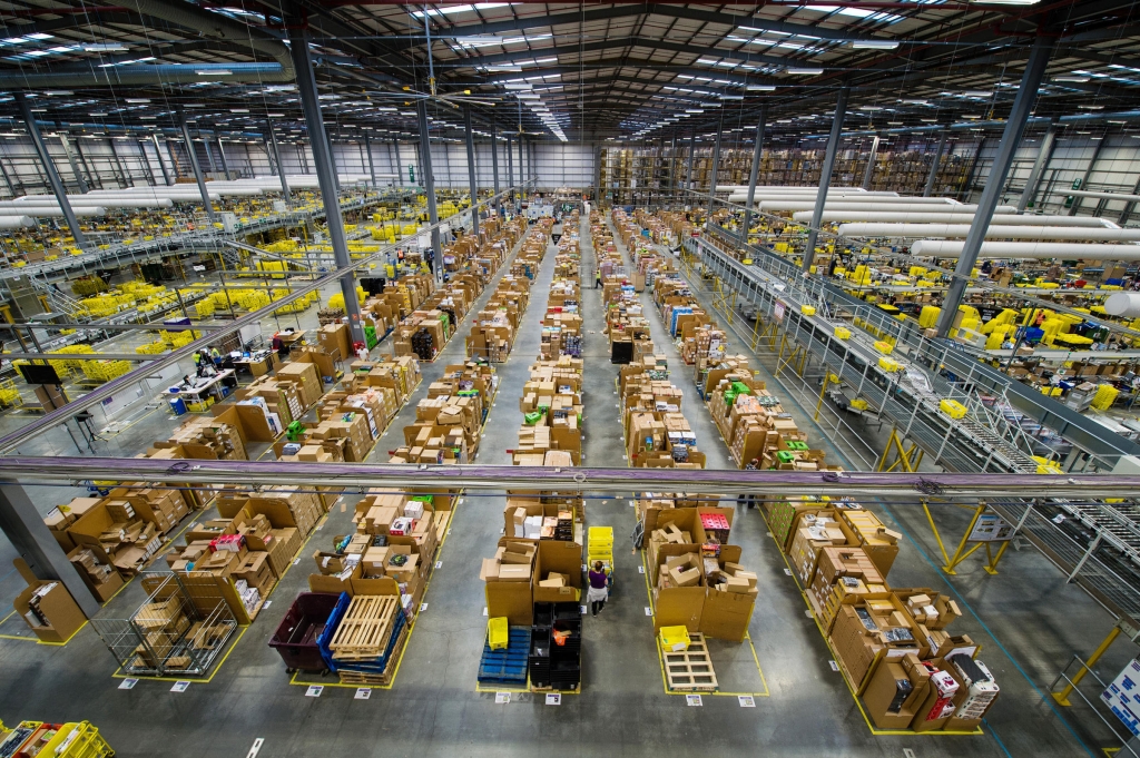 The Amazon Fulfilment Centre prepares for Black Friday this year in Hemel Hempstead England. Black Friday has now surpassed Cyber Monday