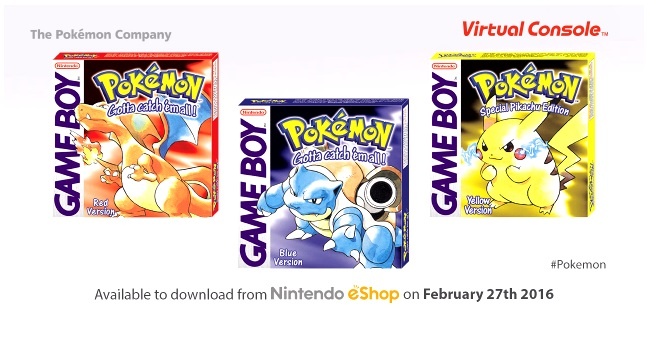 Pokemon Original Games VC