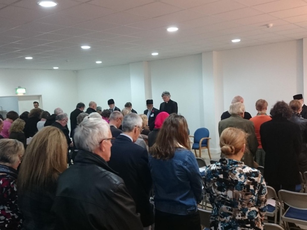 The peace seminar at the Nasir Mosque in Hartlepool during which there was a one-minute silence to remember the victims of Paris terrorist attacks